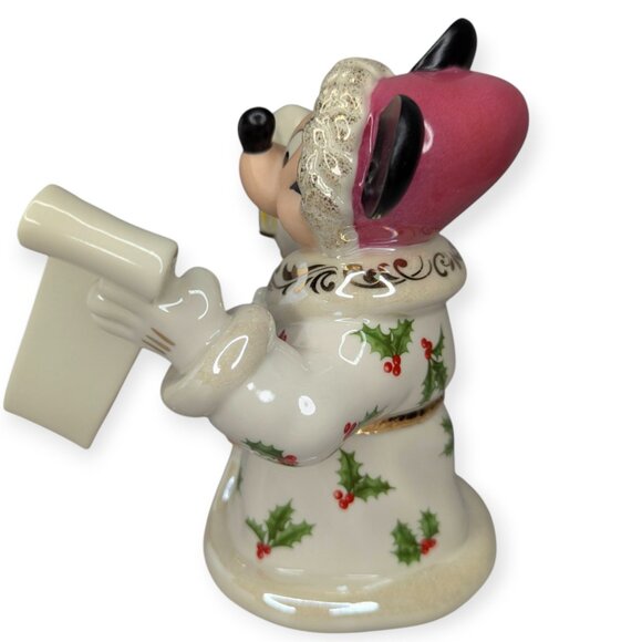 Lenox/Disney Victorian Santa Mickey Mouse Porcelain Figure Original Box 6" Tall - Picture 5 of 16